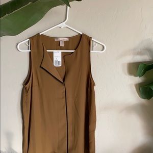 Camel dressy blouse